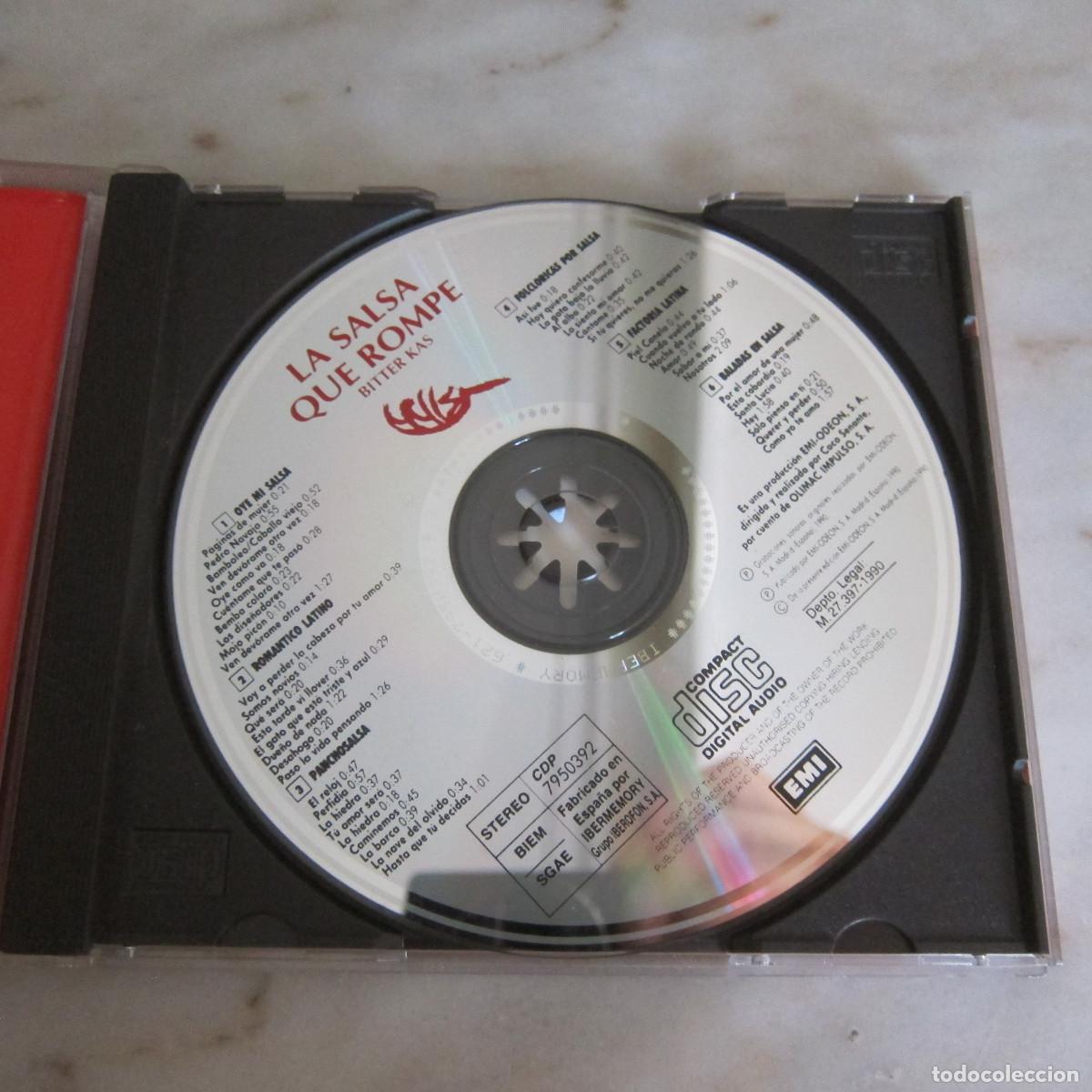 CDs de m&uacute;sica: LA SALSA QUE ROMPE - BITTER KAS (EMI) CD - Foto 4