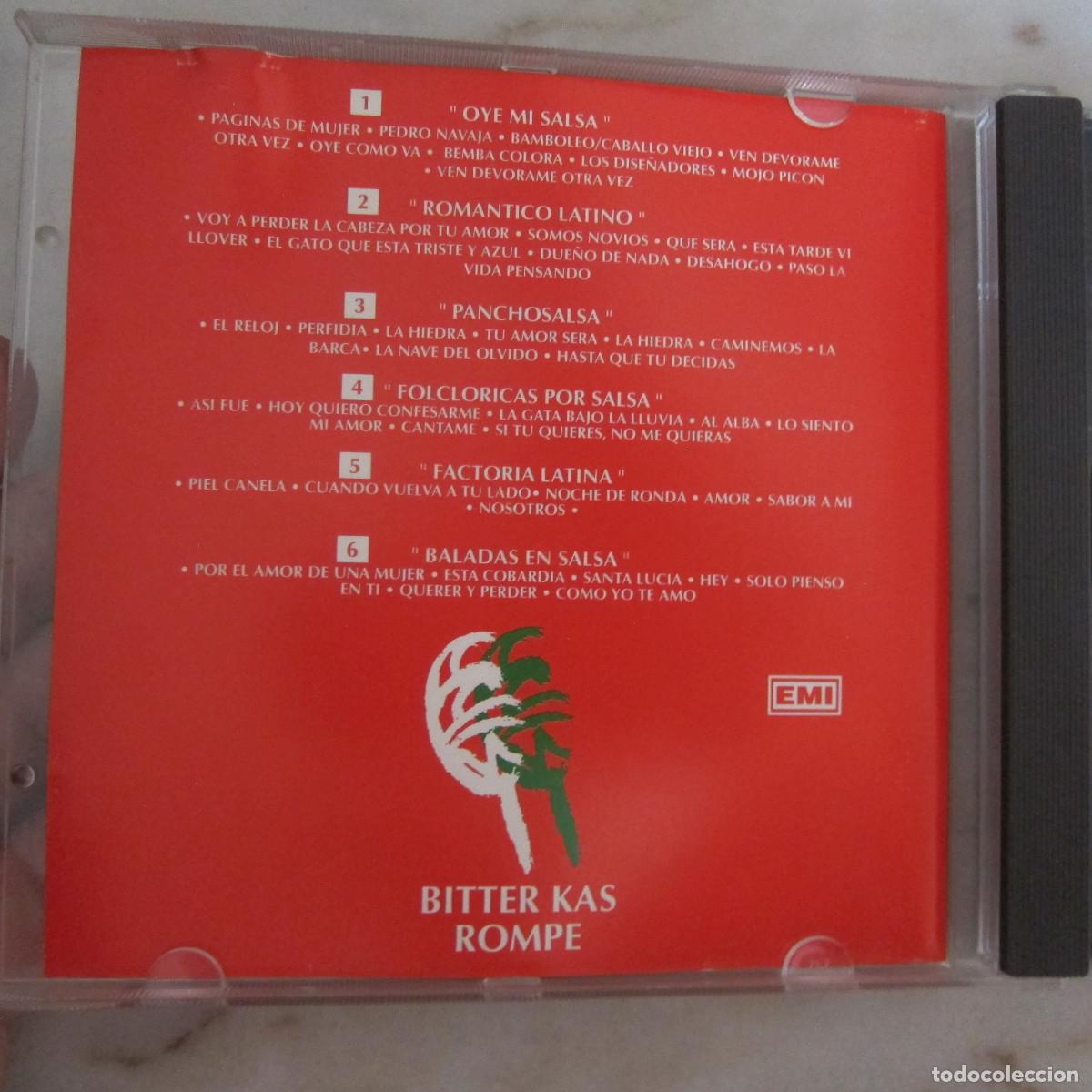 CDs de m&uacute;sica: LA SALSA QUE ROMPE - BITTER KAS (EMI) CD - Foto 5