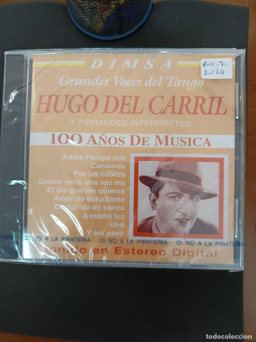 CDs de m&uacute;sica: HUGO DEL CARRIL Y 7 GRANDES INT&Eacute;RPRETES. 100 A&Ntilde;OS DE M&Uacute;SICA. GRANDES VOCES DEL TANGO