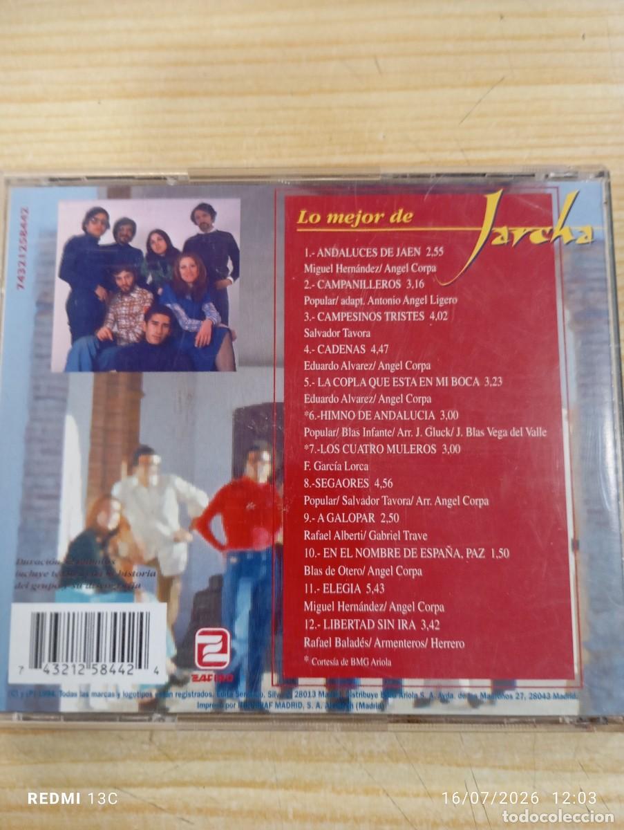 CDs de m&uacute;sica: CD - Lo mejor de Jarcha - Foto 3
