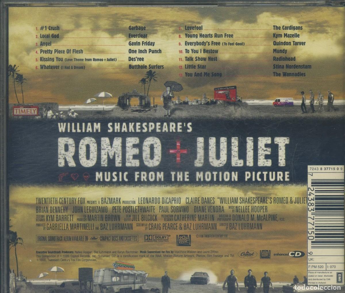 CDs de m&uacute;sica: Romeo + Julieta de William Shakespeare - Foto 2
