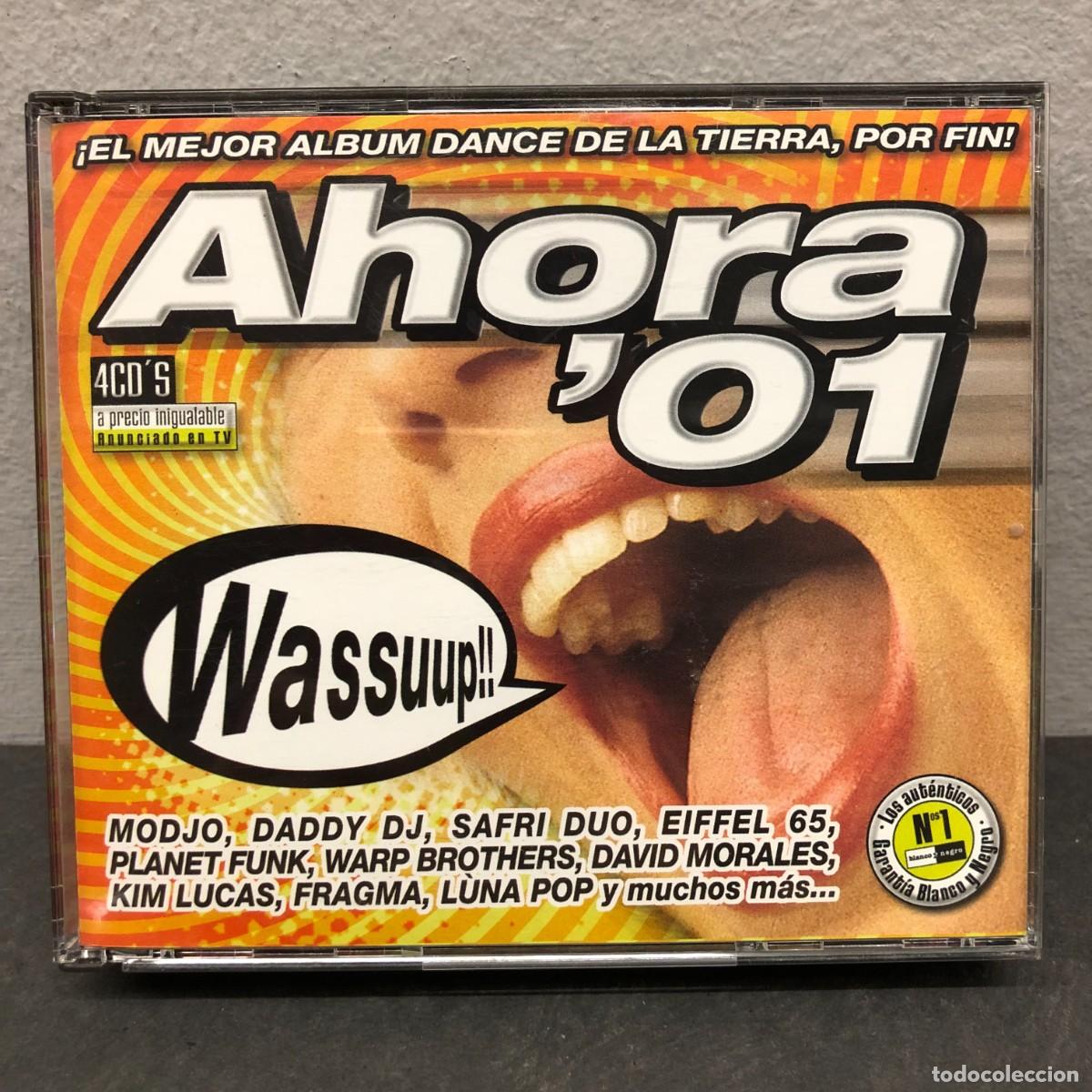 CDs de m&uacute;sica: AHORA '01 - WASSUUP!! - MXCD 1124 (CD) CTV - 4 CDs - MUSICA / 1281