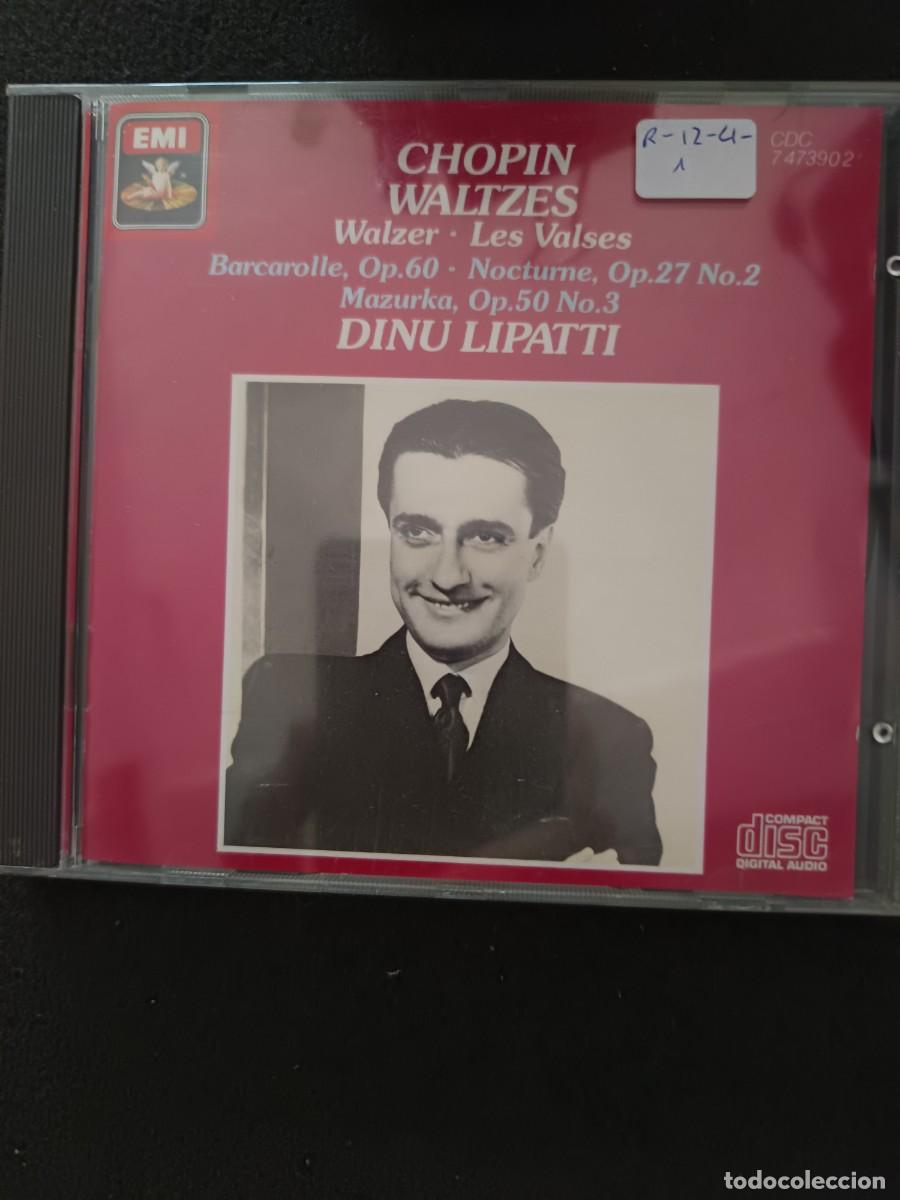 CDs de m&uacute;sica: CHOPIN. PIANO: DINU LIPATTI. VALSES, BARCAROLA, NOCTURNO, MAZURCA