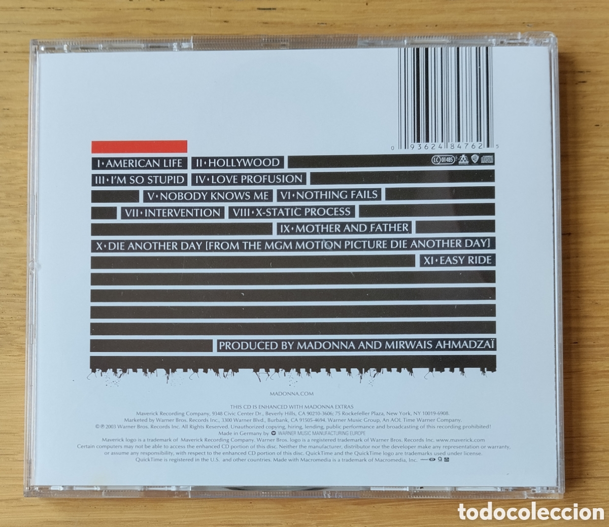 CDs de m&uacute;sica: MADONNA: &rdquo;AMERICAN LIFE&rdquo; CD 2003 - Foto 2