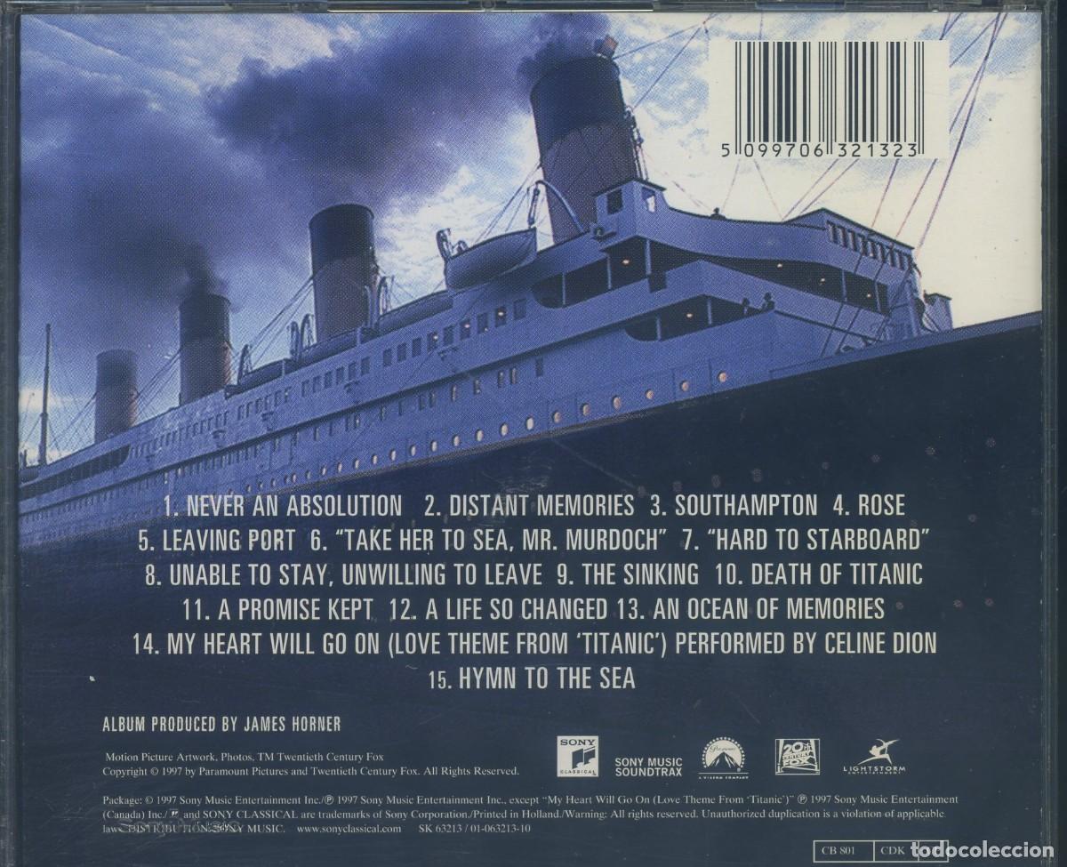 CDs de m&uacute;sica: Titanic (James Horner) - Foto 2