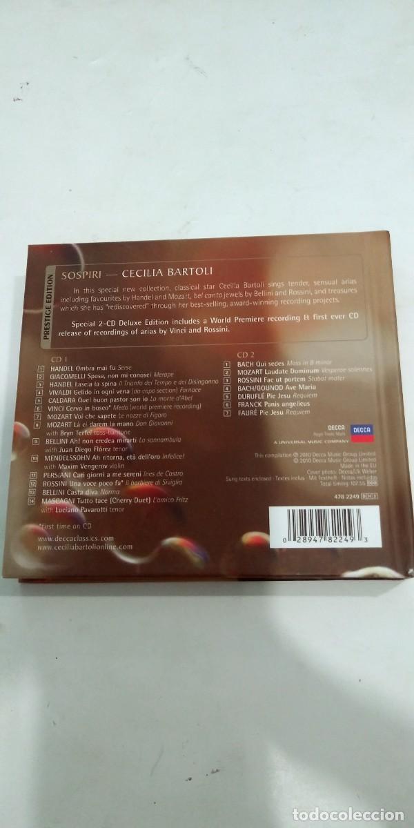 CDs de m&uacute;sica: Cecilia Bartoli Sospiri Doble disco - Foto 2