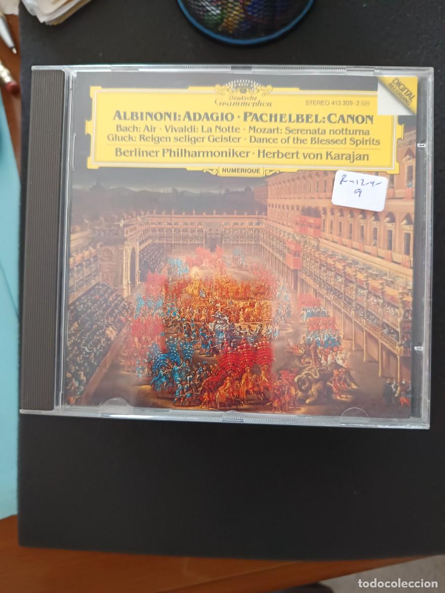 CDs de m&uacute;sica: ALBINONI: ADAGIO / PACHEBEL: CANON / BACH: AIR / vIVALDI / LA NOTTE / MOZART: SERENATA NOTTURNA