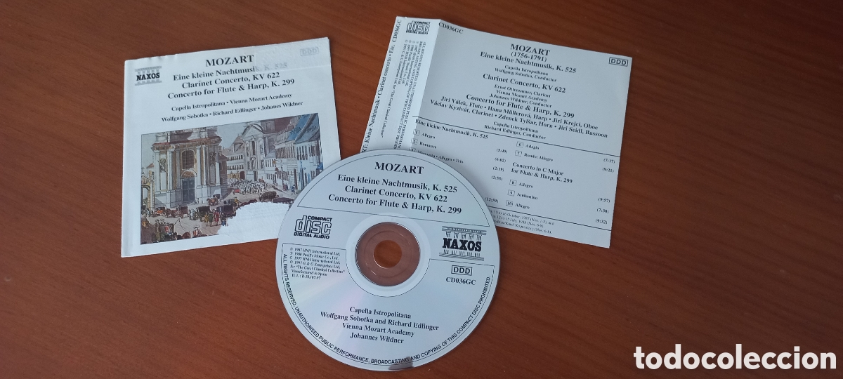 CDs de m&uacute;sica: Mojarte 3 obras Naxos