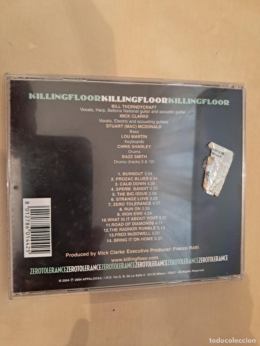 CDs de m&uacute;sica: Killing Floor , Zero Tolerance , CD 2004 Italy , Impecable. Hard Rock Blues - Foto 2