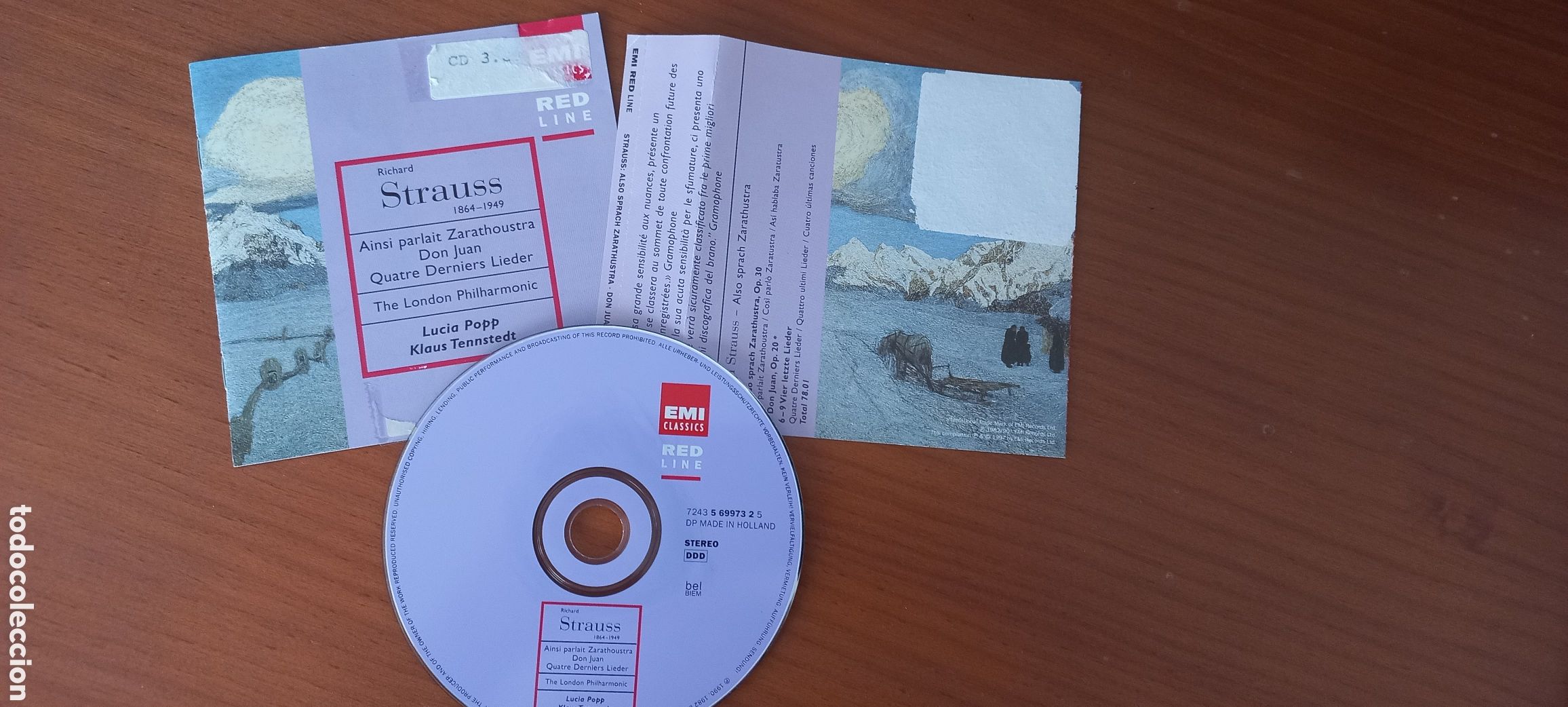 CDs de m&uacute;sica: Richard Strauss-Kahn Ainsi parlait Zarathoustra, Don Juan y 4 l&iacute;der Popp y Tennstedt