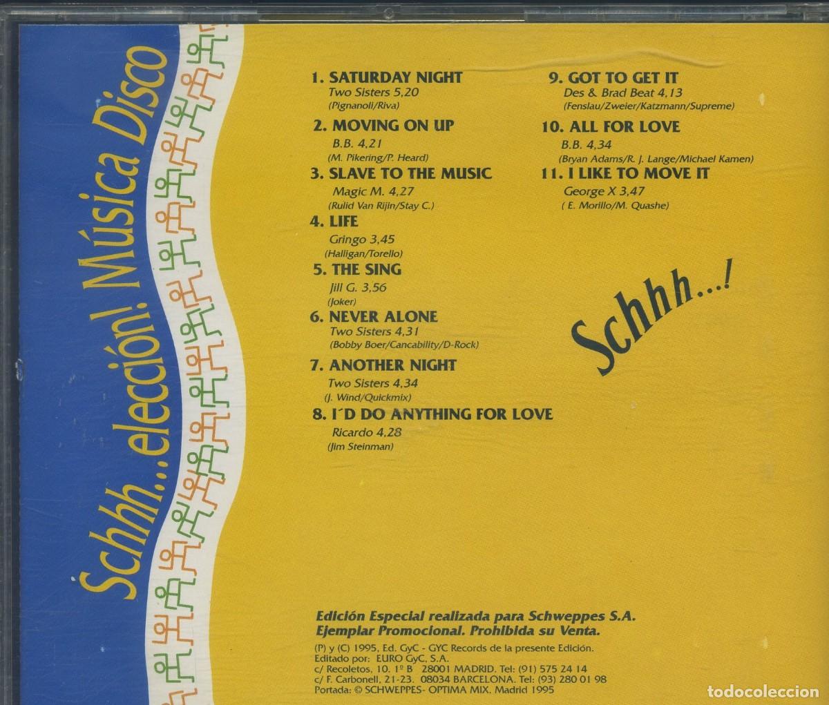 CDs de m&uacute;sica: Schhhh... &iexcl;elecci&oacute;n! M&uacute;sica Disco - Foto 2