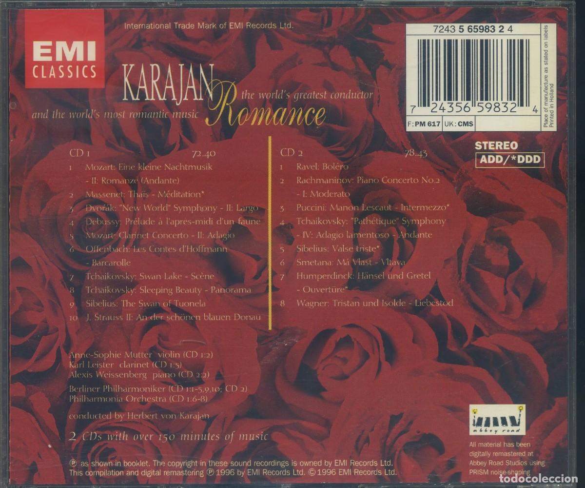 CDs de m&uacute;sica: Karajan: Romance 2cd&acute;s - Foto 2