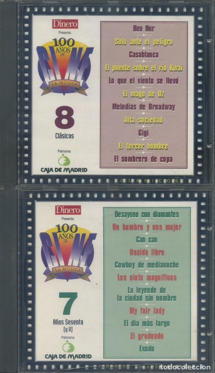 CDs de m&uacute;sica: 100 a&ntilde;os de cine vol. 7 y 8