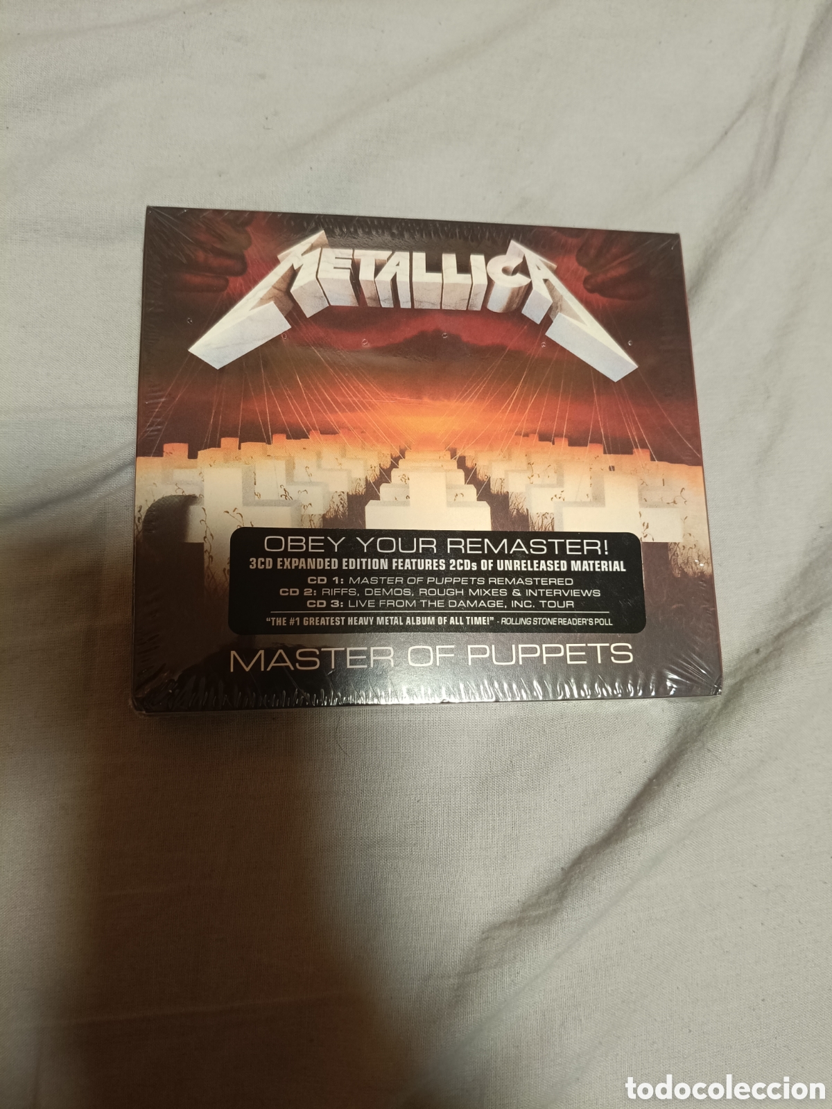 CDs de m&uacute;sica: Metallica - m&aacute;ster of puppets 3 cd remasterizado