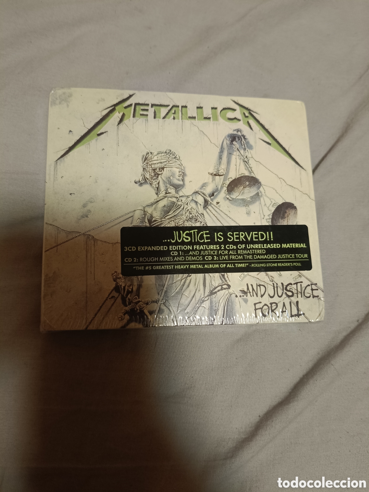 CDs de m&uacute;sica: Metallica - And Justice for all 3 cd remasterizado (heavy metal)