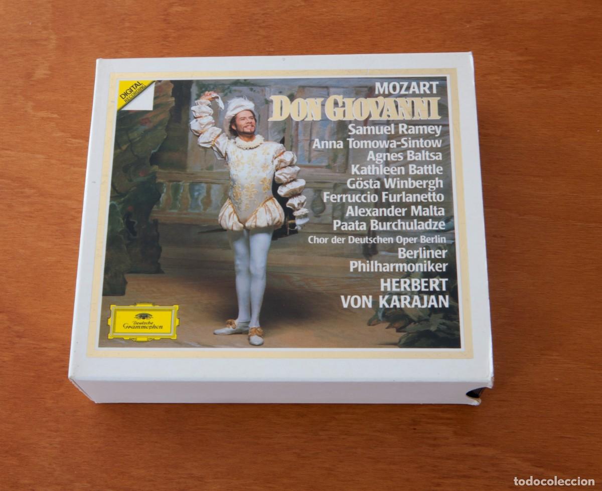 CDs de m&uacute;sica: DON GIOVANI MOZART Berliner Philarmoniker HERBERT VON KARAJAN Deuche Grammophon DIGITAL RECORDING 3