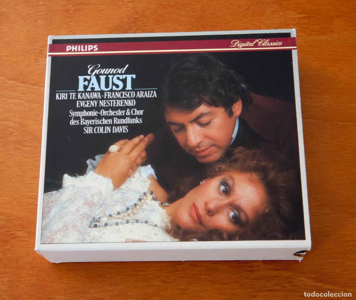 CDs de m&uacute;sica: Gounod FAUST CHARLES GOUNOD (1818-18939 KIRI TE KANAWA &ndash; FRANCISCO ARAIZA &ndash; EVGENY NESTERENKO Sympho