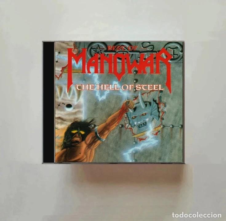 CDs de m&uacute;sica: MANOWAR. BEST OF. THE HELL OF STEEL. RECOPILATORIO. CD.