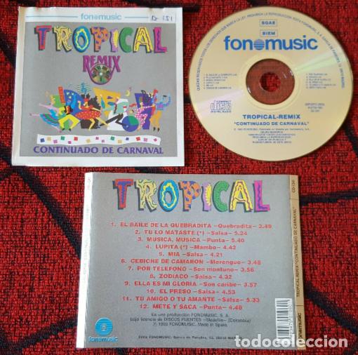 CDs de m&uacute;sica: TROPICAL REMIX ** Continuado de Carnaval ** CD 1993 - Foto 1