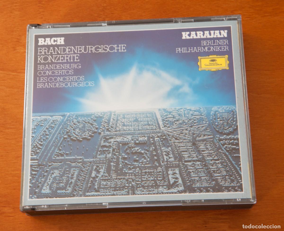 CDs de m&uacute;sica: BRANDENBURGISCHE KONZERTE KARAJAN BERLINER PHILHARMONIKER DEUTSCHE GRAMMOPHON 2 COMPACT DISC DIGITAL