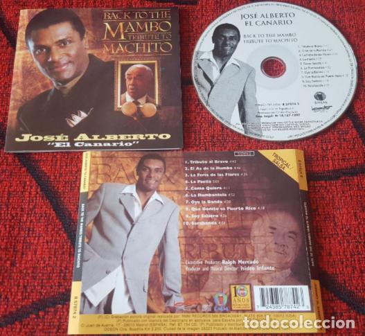 CDs de m&uacute;sica: JOSE ALBERTO 'EL CANARIO' ** Back To The Mambo ** 1997