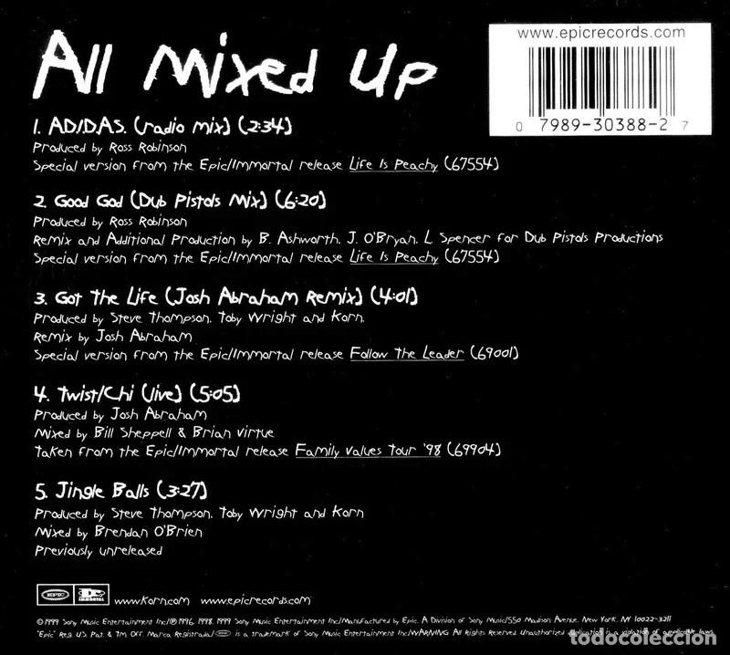 CDs de m&uacute;sica: KORN. ALL MIXED UP. CD. - Foto 2