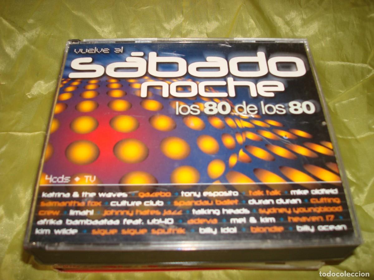 CDs de m&uacute;sica: VUELVE AL SABADO NOCHE. LOS 80 DE LOS 80. 4 CD&acute;S. IMPECABLE(#)