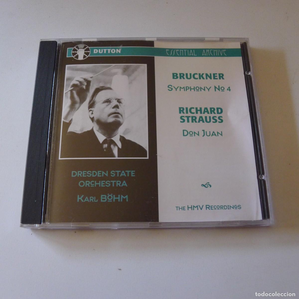 CDs de m&uacute;sica: Bruckner , Richard Strauss, Dresden State Orchestra, Karl B&ouml;hm &ndash; Symphony No. 4 / Don Juan CD