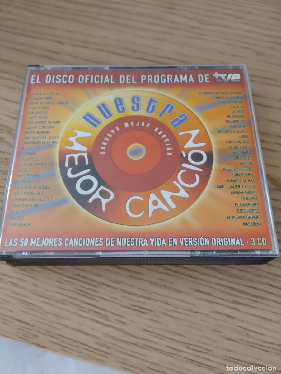 CDs de m&uacute;sica: 3 cds de musica del programa de tve nuestra mejor cancion con 50 canciones