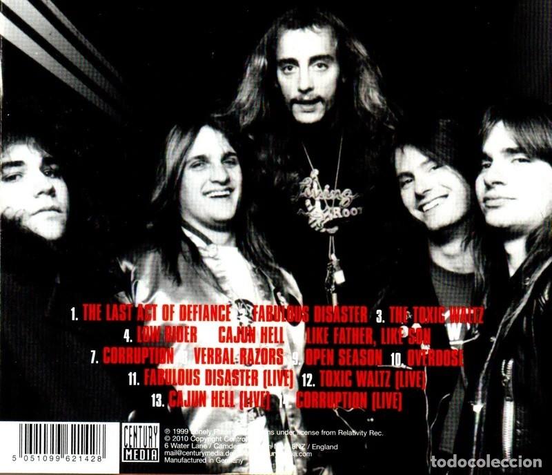 CDs de m&uacute;sica: EXODUS. FABULOUS DISASTER. CD. - Foto 3