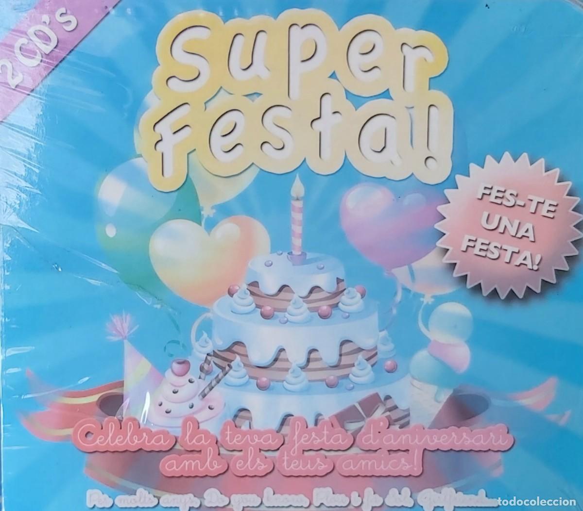 CDs de m&uacute;sica: SUPER FESTA ! -Dos Cd&acute;s emblistados con 30 canciones infantiles en catal&aacute;n y alguna en ingles)