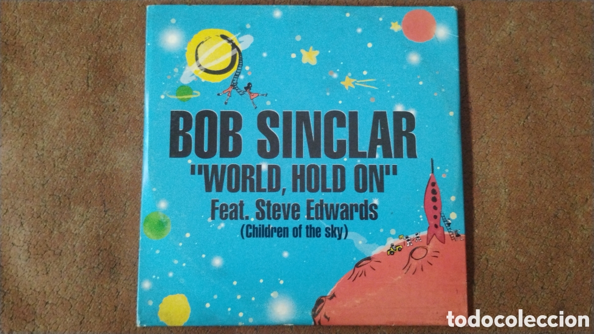 CDs de m&uacute;sica: BOB SINCLAIR-WORLD, HOLD ON feat.STEVE EDWARDS-2xCD-PROMO-BLANCO&NEGRO/SPAIN-HOUSE-KSA