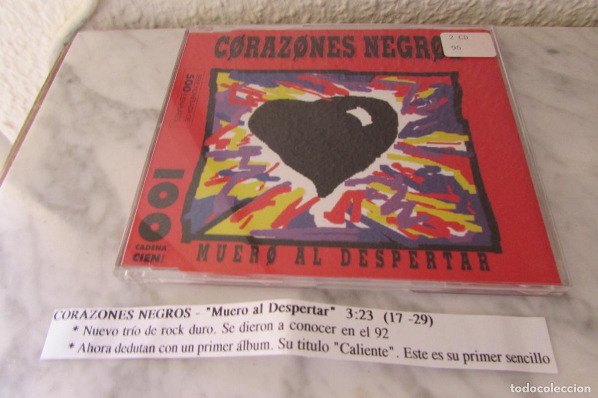 CDs de m&uacute;sica: CORAZONES NEGROS &rdquo;MUERO AL DESPERTAR&rdquo; CD SINGLE CADENA 100