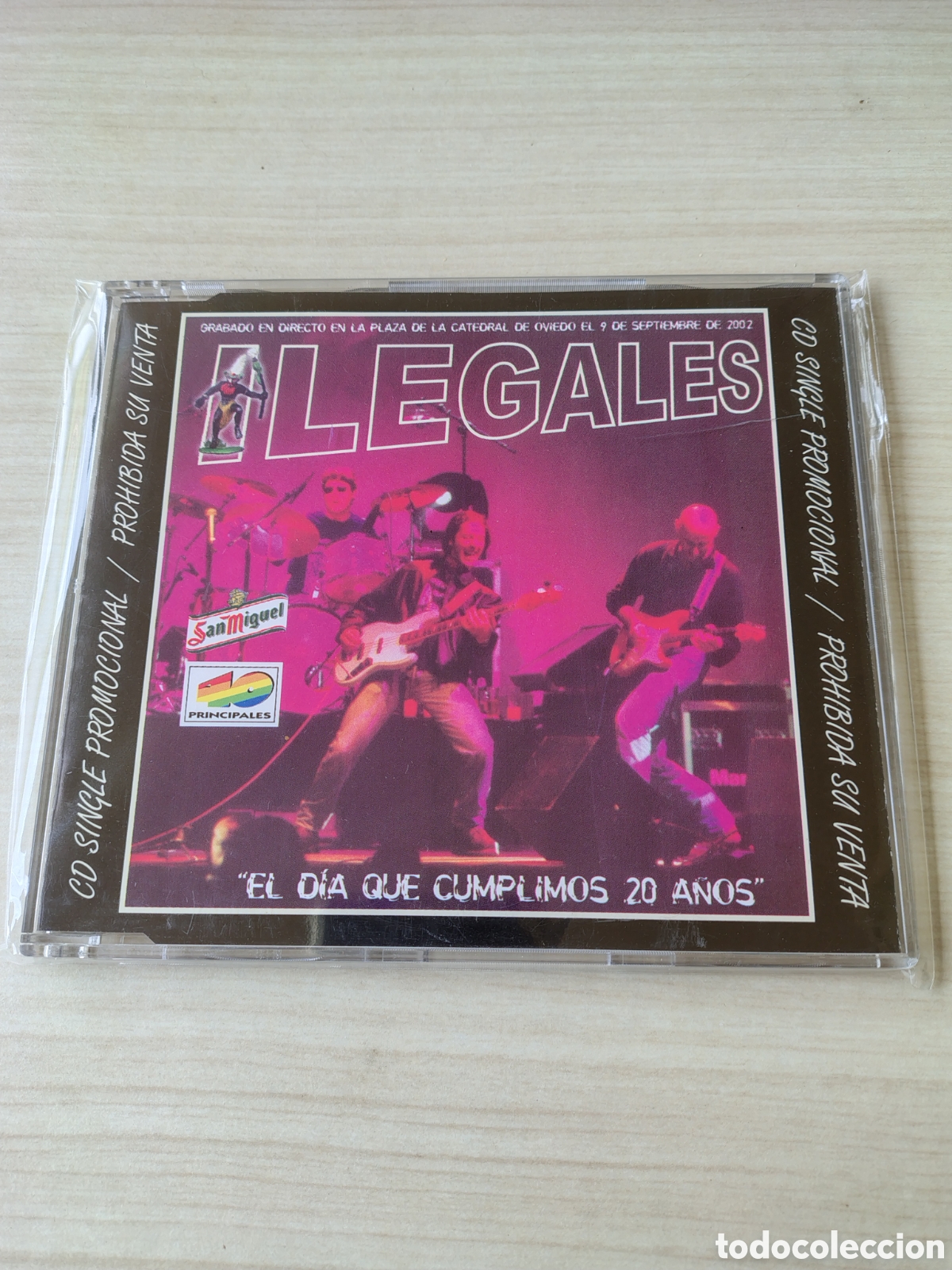 CDs de m&uacute;sica: ILEGALES El d&iacute;a que cumplimos 20 a&ntilde;os ( 2002 SANTO GRIAL ) CDSINGLE PROMO