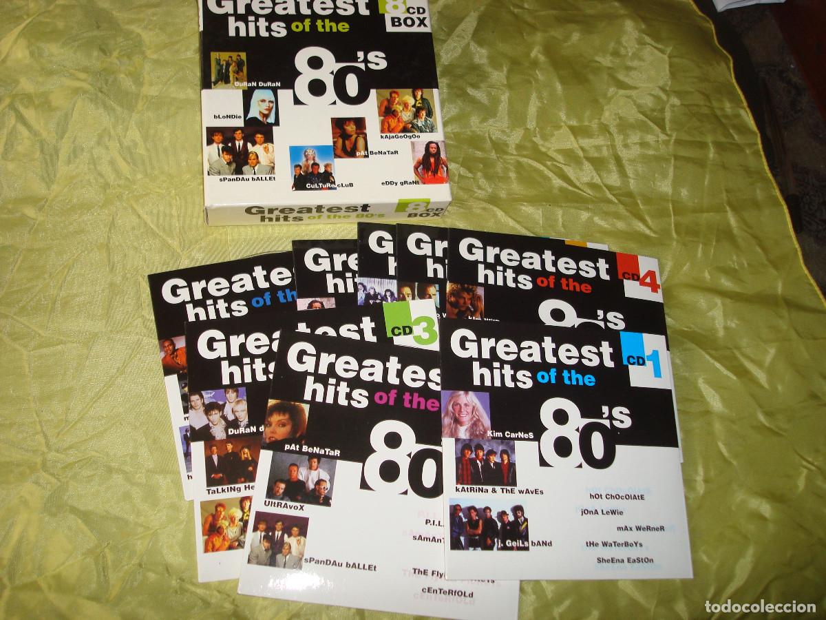 CDs de m&uacute;sica: GREATEST HITS OF THE 80&acute;S. CAJA CON 8 CD&acute;S. IMPECABLE. (#)