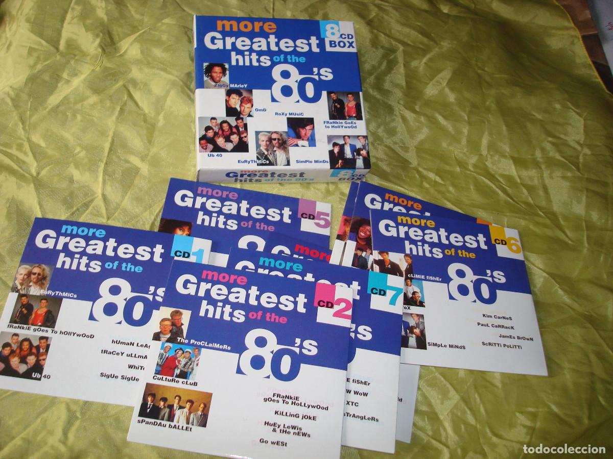 CDs de m&uacute;sica: MORE GREATEST HITS OF THE 80&acute;S. CAJA CON 8 CD&acute;S. IMPECABLE. (#)