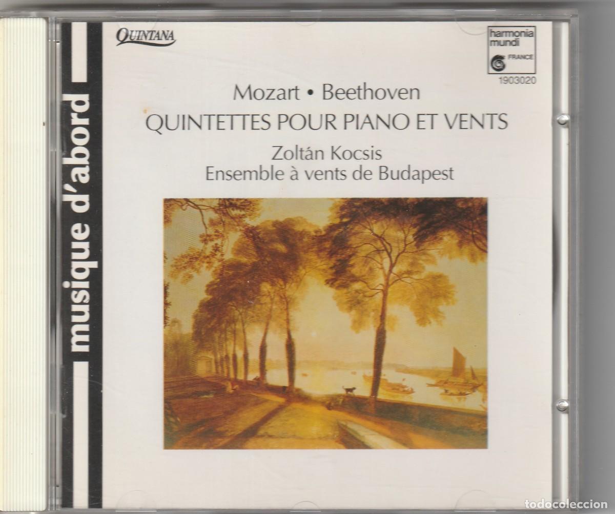 CDs de m&uacute;sica: MOZART &middot; BEETHOVEN - QUINTETTES POUR PIANO ET VENTS (CD HARMONIA MUNDI 1994) ZOLTAN KOCSIS