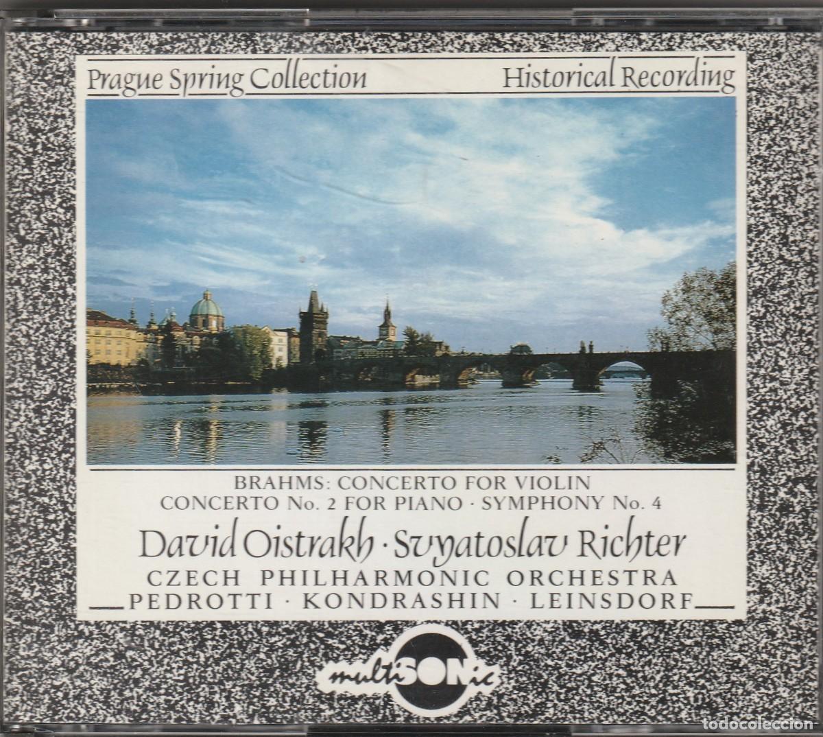 CDs de m&uacute;sica: BRAHMS &middot; DAVID OISTRACH &middot; SVYTOSLAV RICHTER (2 X CD MULTISONIC) HISTORICAL RECORDING