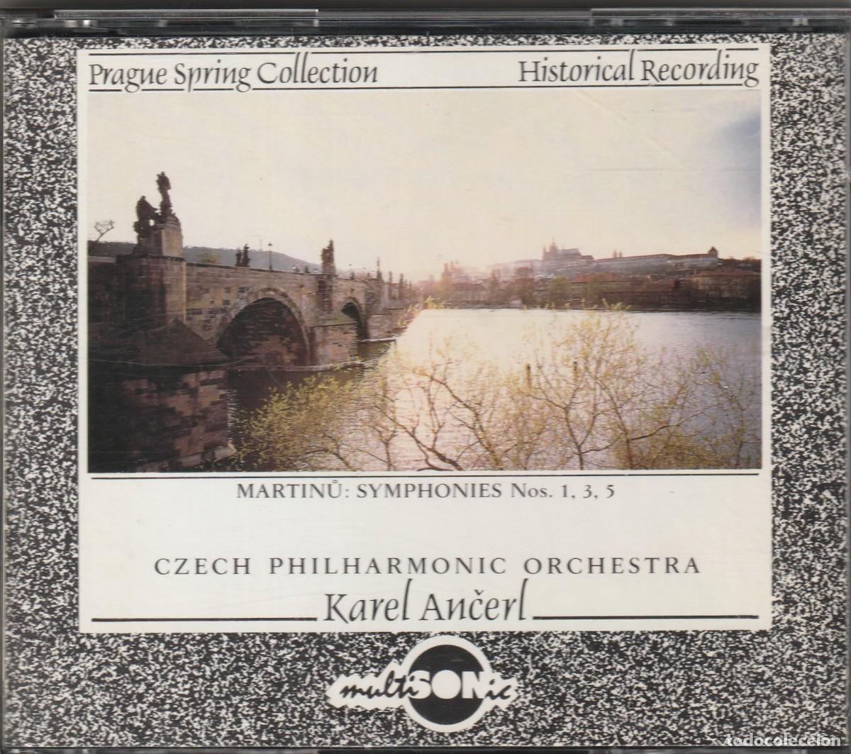 CDs de m&uacute;sica: MARTIN&Uacute; - SYMPHONIES NOS. 1, 3, 5 - KAREL ANCERL (2 X CD MULTISONIC) HISTORICAL RECORDING