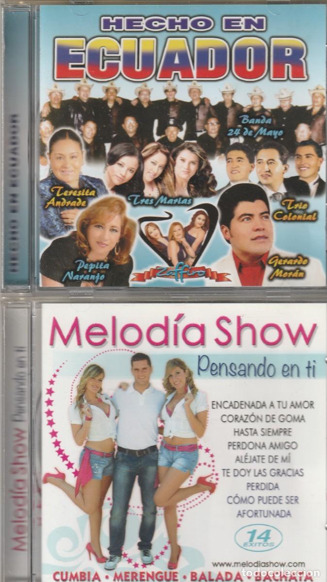 CDs de m&uacute;sica: MELODIA SHOW PENSANDO EN TI + DE REGALO HECHO EN ECUADOR -MUSICA LATINA