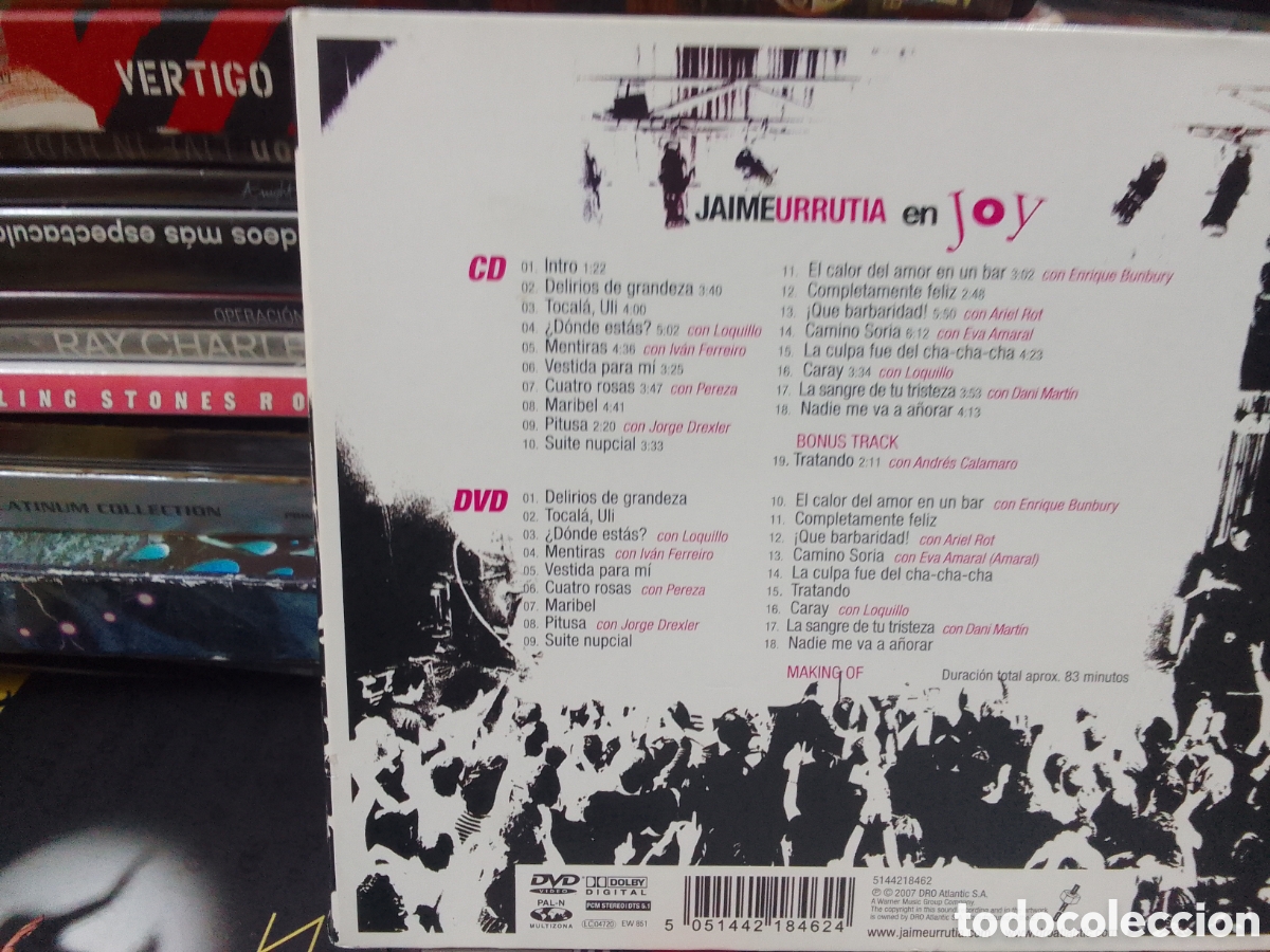 CDs de m&uacute;sica: Jaime Urrutia en joy CD mas dvd - Foto 2