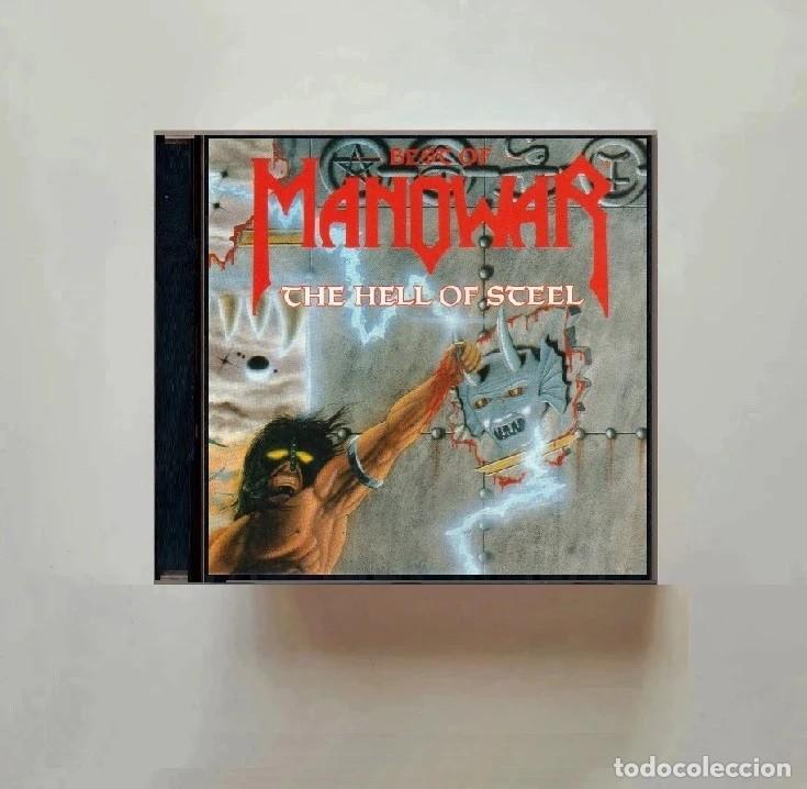 CDs de m&uacute;sica: MANOWAR. BEST OF. THE HELL OF STEEL. RECOPILATORIO. CD.