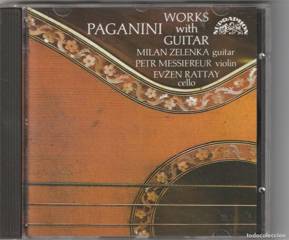 CDs de m&uacute;sica: PAGANINI - WORKS WITH GUITAR (CD SUPRAPHON) MILAN ZELENKA &middot; PETR MESSIEREUR