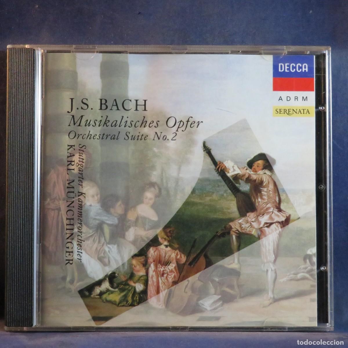 CDs de m&uacute;sica: J. S. BACH, STUTTGARTER KAMMERORCHESTER, KARL M&Uuml;NCHINGER &ndash; MUSIKALISCHES OPFER - CD