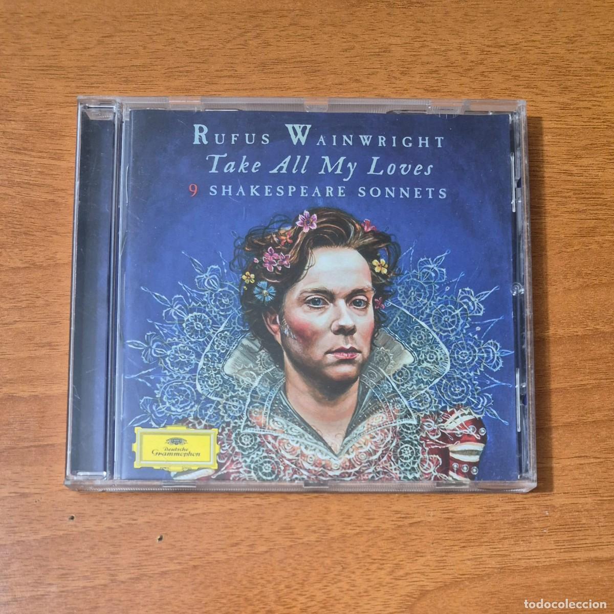 CDs de m&uacute;sica: TAKE ALL MY LOVES: 9 SHAKESPEARE SONNETS - RUFUS WAINWRIGHT (CD)