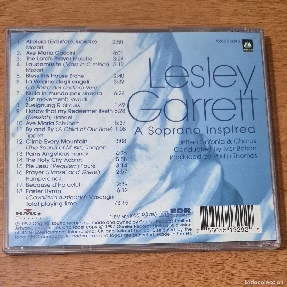 CDs de m&uacute;sica: A SOPRANO INSPIRED - LESLEY GARRETT (CD) - Foto 2