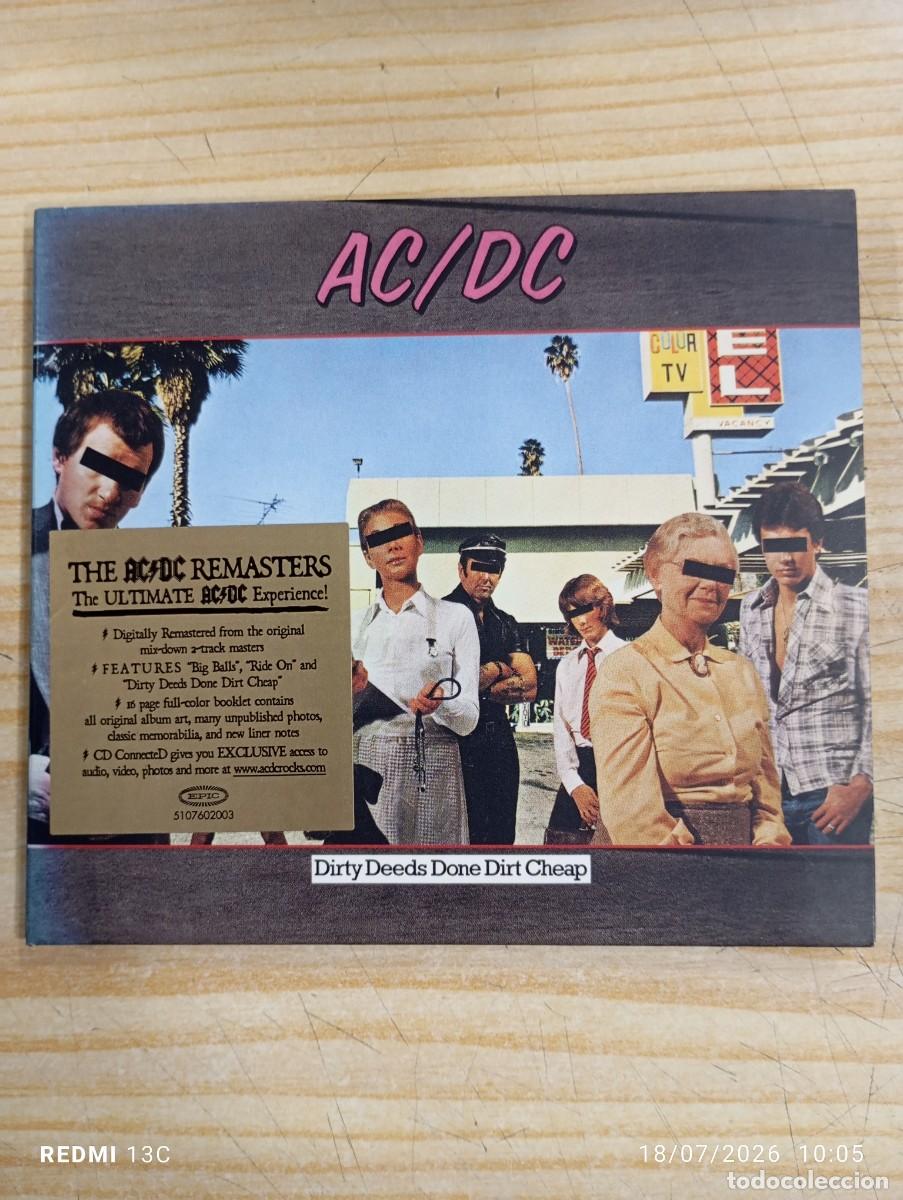 CDs de m&uacute;sica: CD Digipack - AC/DC &lrm;&ndash; Dirty Deeds Done Dirt Cheap - remasterizado