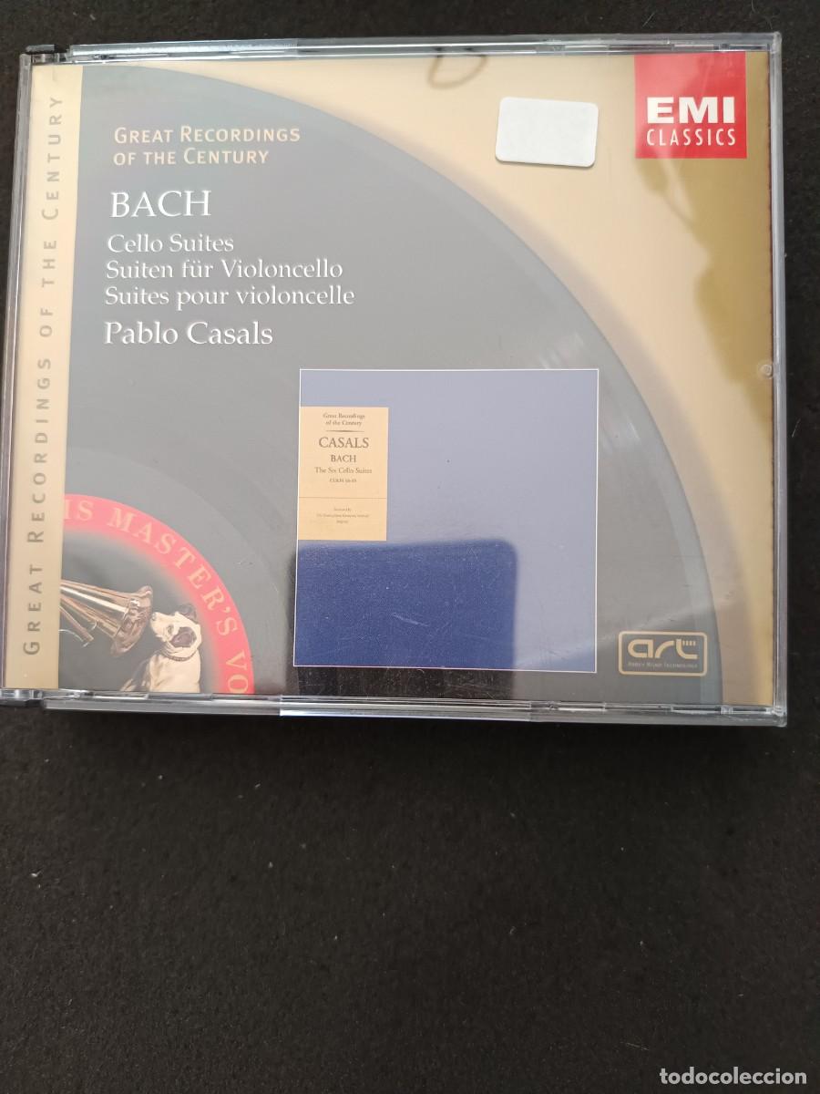 CDs de m&uacute;sica: 2 CD. BACH: CELLO SUITES / SUITEN F&Uuml;R VIOLONCELLO / SUITES POUR VIOLONCELLO. CELLO: PABLO CASALS