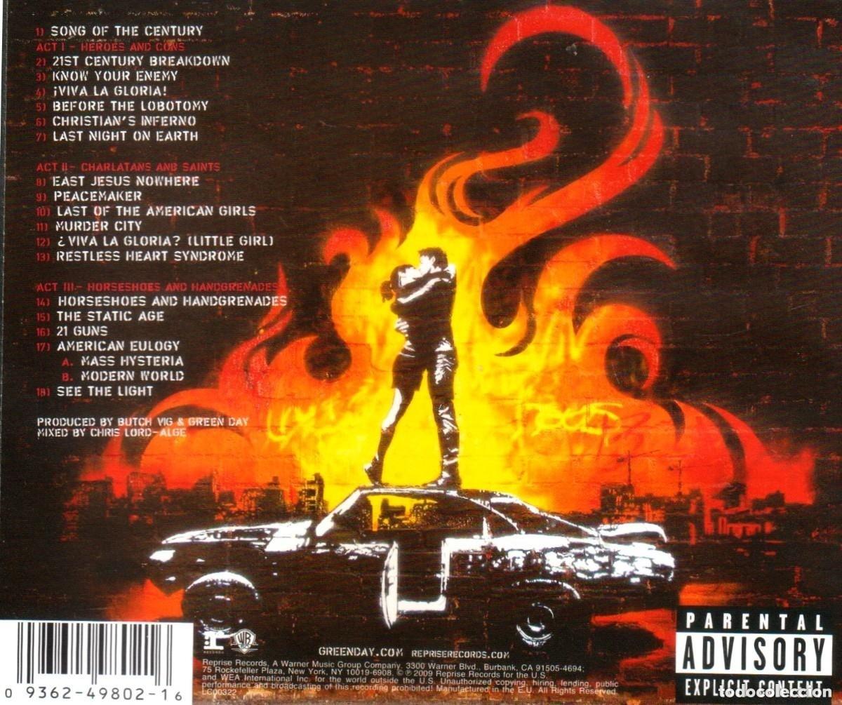 CDs de m&uacute;sica: GREEN DAY. 21ST CENTURY BREAKDOWN. CD. - Foto 2
