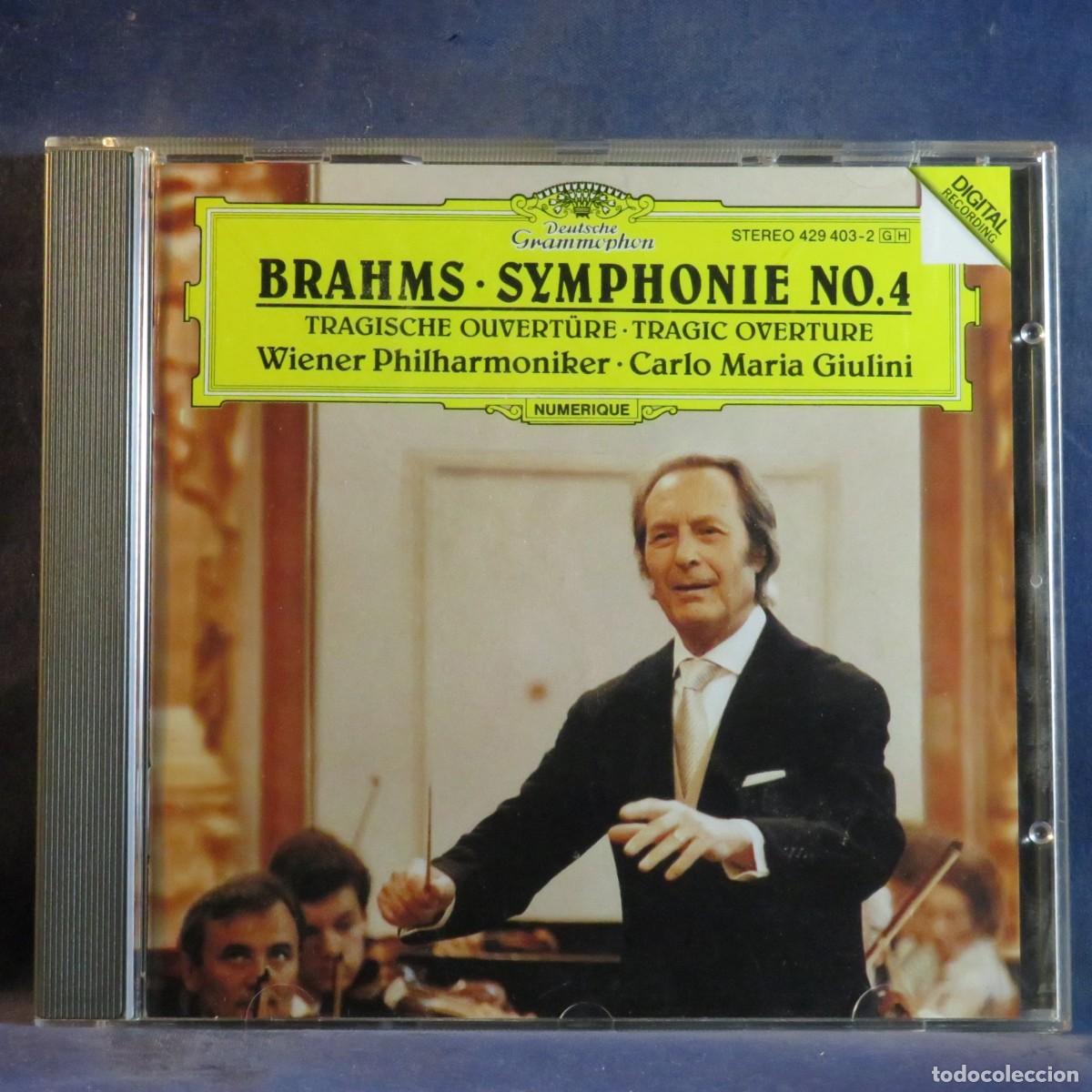 CDs de m&uacute;sica: BRAHMS &bull; WIENER PHILHARMONIKER &bull; CARLO MARIA GIULINI &ndash; SYMPHONIE NO. 4 / TRAGISCHE OUVERT&Uuml;RE - CD